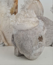 Load image into Gallery viewer, Quartz Cluster Skull