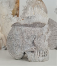 Load image into Gallery viewer, Quartz Cluster Skull