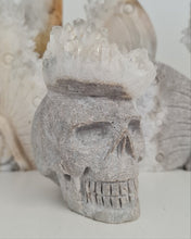 Load image into Gallery viewer, Quartz Cluster Skull