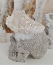 Load image into Gallery viewer, Quartz Cluster Skull