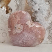 Load image into Gallery viewer, Amethyst Flower Agate Heart
