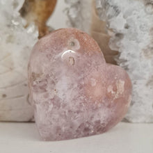 Load image into Gallery viewer, Amethyst Flower Agate Heart