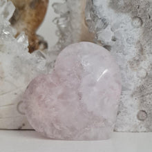 Load image into Gallery viewer, Amethyst Flower Agate Heart