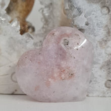 Load image into Gallery viewer, Amethyst Flower Agate Heart