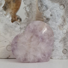 Load image into Gallery viewer, Amethyst Flower Agate Heart