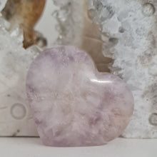 Load image into Gallery viewer, Amethyst Flower Agate Heart