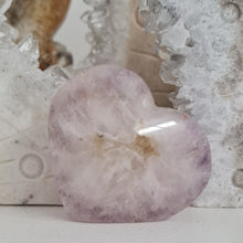 Load image into Gallery viewer, Amethyst Flower Agate Heart