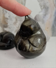 Load image into Gallery viewer, Gold Sheen Obsidian Sleeping Cat