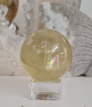Load image into Gallery viewer, Citrine Sphere with Rainbows