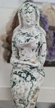 Load image into Gallery viewer, Moss Agate Mermaid - Druzy