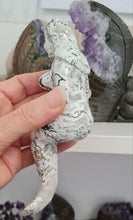 Load image into Gallery viewer, Moss Agate Mermaid - Druzy