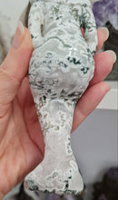Load image into Gallery viewer, Moss Agate Mermaid - Druzy