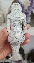 Load image into Gallery viewer, Moss Agate Mermaid - Druzy