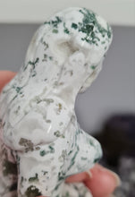 Load image into Gallery viewer, Moss Agate Mermaid - Druzy