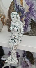 Load image into Gallery viewer, Moss Agate Mermaid - Druzy