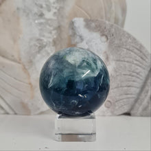 Load image into Gallery viewer, Feather Fluorite Sphere