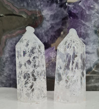 Load image into Gallery viewer, Crackle Quartz Tower - Rainbows