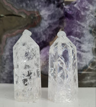 Load image into Gallery viewer, Crackle Quartz Tower - Rainbows