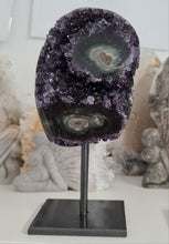 Load image into Gallery viewer, Amethyst with Stalactite Eyes on Stand