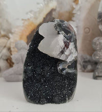 Load image into Gallery viewer, Black Galaxy Amethyst with Calcite Inclusions