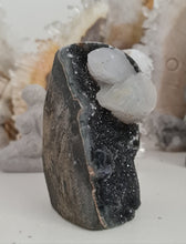 Load image into Gallery viewer, Black Galaxy Amethyst with Calcite Inclusions