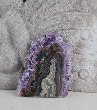 Load image into Gallery viewer, Amethyst Stalactite Slice