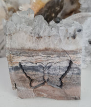 Load image into Gallery viewer, Butterfly Carving Stone Quartz Cluster