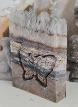 Load image into Gallery viewer, Butterfly Carving Stone Quartz Cluster