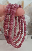 Load image into Gallery viewer, Pink Tormaline Bracelet - Faceted