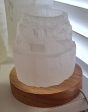 Load image into Gallery viewer, Selenite Tealight Holder Colour Changing Lamp