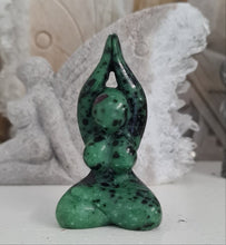 Load image into Gallery viewer, Ruby Zoisite Yoga Lady