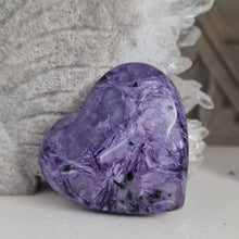Load image into Gallery viewer, Charoite Heart A Grade