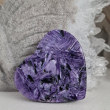 Load image into Gallery viewer, Charoite Heart A Grade