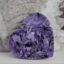 Load image into Gallery viewer, Charoite Heart A Grade