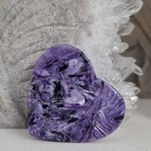 Load image into Gallery viewer, Charoite Heart A Grade