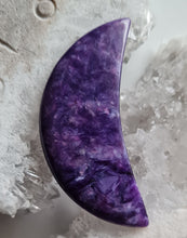 Load image into Gallery viewer, Charoite Crescent Moon A Grade