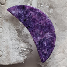 Load image into Gallery viewer, Charoite Crescent Moon A Grade
