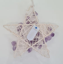 Load image into Gallery viewer, Crystal Wire Light Star - Amethyst