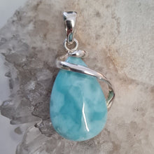 Load image into Gallery viewer, Larimar Stirling Silver Pendant