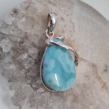 Load image into Gallery viewer, Larimar Stirling Silver Pendant