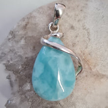 Load image into Gallery viewer, Larimar Stirling Silver Pendant