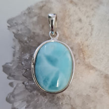 Load image into Gallery viewer, Larimar Stirling Silver Pendant