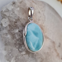 Load image into Gallery viewer, Larimar Stirling Silver Pendant