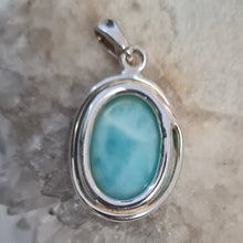 Load image into Gallery viewer, Larimar Stirling Silver Pendant
