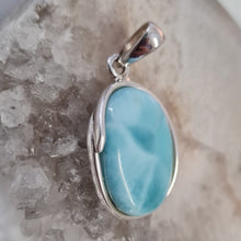 Load image into Gallery viewer, Larimar Stirling Silver Pendant