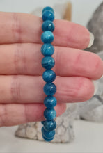 Load image into Gallery viewer, Blue Apatite Bracelet - 6 mm