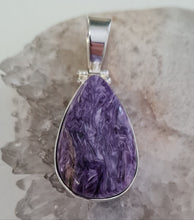 Load image into Gallery viewer, Charoite Stirling Silver Pendant