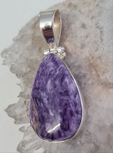 Load image into Gallery viewer, Charoite Stirling Silver Pendant