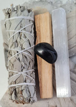 Load image into Gallery viewer, Energy Cleansing Smudge Kits - Tourmaline