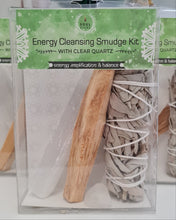 Load image into Gallery viewer, Energy Cleansing Smudge Kits - Clear Quartz